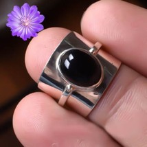 Black Onyx Gemstone 925 Silver Ring Handmade Jewelry Ring All Size - £7.32 GBP