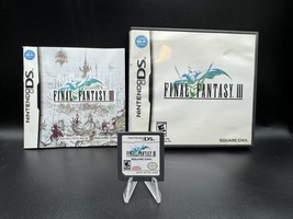 Final Fantasy III 3 Nintendo DS Lite DSi XL 3DS 2DS w/Case &amp; Manual - £17.54 GBP