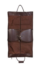 Premium Leather Toiletry Carry Handle Bag, Luggage Bag, Brown Travel Sports Bag, - £113.98 GBP