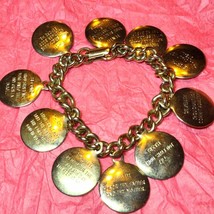1950s Unisex Ten Commandment Bracelet~Very Sturdy~And in great shape! - $51.48