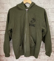 Vintage Soffe USMC Marines Men’s Large Green Hoodie Full Zip - $76.00