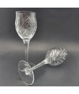 Set 2 Waterford Marquis Destiny Crystal Wine / Water Goblet Glasses Vtg ... - €43,64 EUR