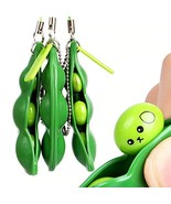 Yeahgoshopping New Key Tags Toys Peas Pop It Fidget Squishy Beans Keycha... - $5.93
