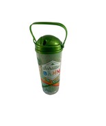 Schlitterbahn Water Park Collectible Souvenir Cup w Lid Whirley Green Or... - $11.88