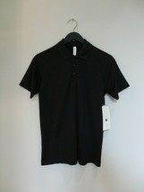 NWT LULULEMON Metal Vent Tech Polo Top Shirt Men&#39;s Small BLK/BLK Black - £66.13 GBP