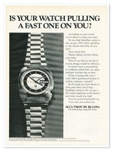 Print Ad Bulova Accutron Watch Truth-Loving Vintage 1972 Advertisement - £7.75 GBP