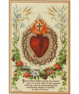 Sacred Heart based on a Vintage Holy Card – 8.5x11&quot; print – Catholic Gift - £10.93 GBP
