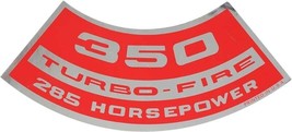 67-69 Chevy Camaro Chevelle 350 285 Hp Air Cleaner Decal - $13.74