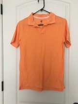 J. Khaki Women&#39;s Orange Short Sleeve Polo Shirt Button &amp; Pullover Size L... - £26.29 GBP