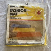 Vtg Yellow Pool Float Fashion mat  vinyl Swimming Pillow Top 1983 New 6’... - $24.92