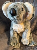 Ty Beanie Buddies Eucalyptus Koala Bear 11" Gray Plush Stuffed Soft Toy 1999 - $9.99