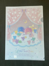 New Japan Limited Sanrio Little Twin Stars Kiki &amp; Lala A4 Clear Folder #A - £3.15 GBP