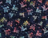 Cotton Batiks Hummingbirds Flowers Rainbow Fabric Print by the Yard D303.48 - $12.95