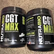 2 NutraBio CGT MAX  Raw Unflavored Creatine .97 lb 40 Servings Ea. ~ Exp... - £34.75 GBP