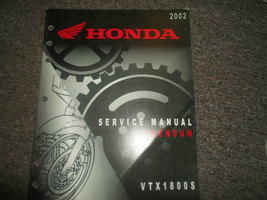 2002 Honda VTX1800S Addendum Service Repair Factory Manual OEM addendum 02 - $48.48
