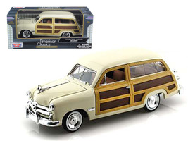 1949 Ford Woody Wagon Beige 1/24 Diecast Model Car by Motormax - $42.27