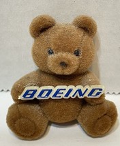 Vintage BOEING Teddy Bear Magnet tan brown collectible New old stock RARE - $10.62