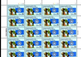 U S Stamps -1992 Commonwealth Of The Northern Mariana Islands Sheet 0f 20 Mnh - £7.21 GBP