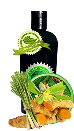 TURMERIC-LEMONGRASS Foot Moisturizer Lotion - 8oz - Best Hydrating Foot Cream -