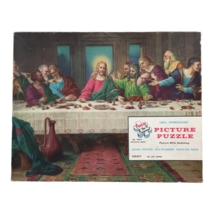 Tuco Vintage Picture Puzzle The Last Supper Jesus Christian Religious 19... - $39.99