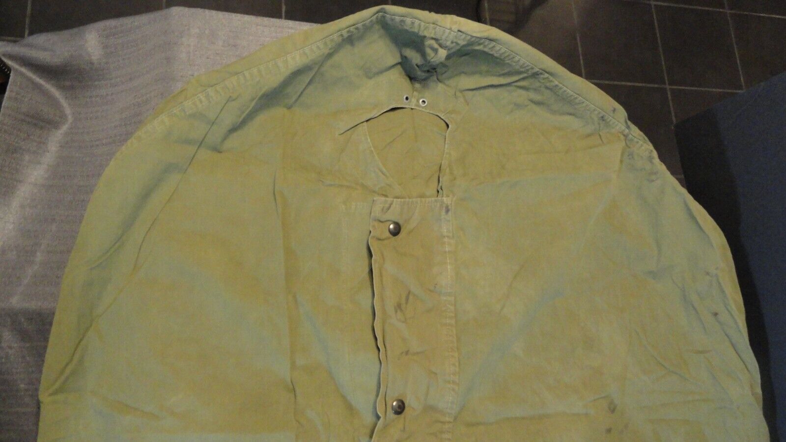 VINTAGE PHILA QUARTERMASTER WATER REPELLENT OD MIL A SLEEPING BAG BIVY COVER Item image 2