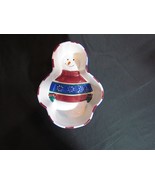 St. Nicholas Square Ceramic Smiling Snowman Candy Dish, 7 x 5&quot; 1998 - €12,40 EUR