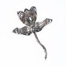 Hector Aguilar Taxco 940 silver 3d orchid pin - £224.94 GBP