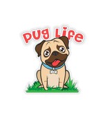 Pug Life Kiss-Cut Stickers - £4.97 GBP