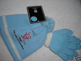 NWT Girls Hat &amp; Gloves Set &quot;Cute So I&#39;m worth it&quot; $16 - £6.27 GBP