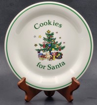 Nikko Happy Holidays Cookies for Santa Plate 8-1/8” Japan FAST Shipping VTG - £9.59 GBP