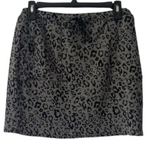 Sundry Leopard Pocket Saturday Skirt Gray Knit Size 2 Medium - £15.37 GBP