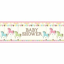 Carousel Baby Shower Giant Party Banner 5 Ft - £7.84 GBP