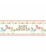 Carousel Baby Shower Giant Party Banner 5 Ft - £7.81 GBP