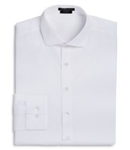 Vardama Park Avenue Solid Stain Resistant Dress Shirt Mens Color White Size 16.5 - £99.68 GBP