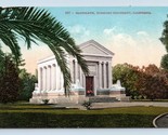 Università Mausoleum Stanford California Ca Unp DB Cartolina P13 - $5.07