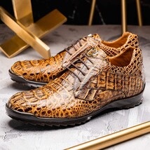 Kratos Genuine Caiman Crocodile Fashion Sneaker Rustic Orix image 7
