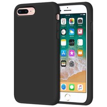 for iPhone 7 Plus/8 Plus Liquid Silicone Gel Rubber Shockproof Case BLACK - $7.66