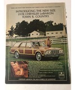 1978 Chrysler LeBaron Vintage Print Ad Advertisement pa17 - $10.89 CAD