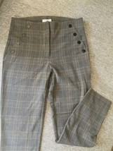 Carolina Belle Montreal Gray Plaid Pants Size 4 (eu 34)  High Rise Work Pants - £22.94 GBP