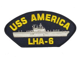 USS America LHA-6 Ship Patch - Great Color - Veteran Owned Business - £10.49 GBP