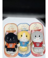 New Set Of 3 Hallmark Itty Bittys KITTEN BOWL  2017 Ltd   Toffee , Mitzi... - £21.03 GBP