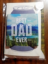 Father&#39;s Day - Dad Greeting Card *Signature* Hallmark Can Koozie Beer Soda Pop - £3.14 GBP
