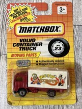 Vintage Matchbox 1991 Volvo Container Truck Red BIG TOP CIRCUS Die-cast Metal - £5.80 GBP
