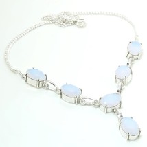 Milky Opal Gemstone Handmade Fashion Ethnic Gifted Necklace Jewelry 18&quot; SA 1826 - £4.69 GBP