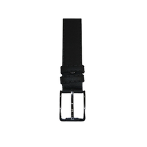 Men Genuine Leather Belt PIERO ROSSI Turkey Full Grain Hand Stitch 301 Black image 2