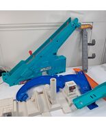 Hot Wheels Motorized Mega Garage Playset teal ramp sign car track PARTS ... - $1,559.24 MXN