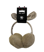 Ladies Girls Teens Adjustable Warm Faux Fur Bunny Rabbit Earmuffs Ear Muff Tan - £5.45 GBP