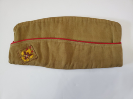1960&#39;s Boy Scout Garrison Hat Medium Self Conforming - £10.18 GBP