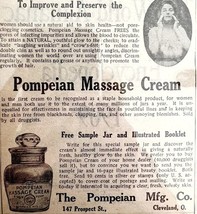 Pompeian Massage Cream 1894 Victorian Advertisement Beauty Products DWY1B - $369.57 MXN