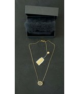 Michael Kors Woman&#39;s Monogram Gold-tone Necklace, Crystals, MKJ5370710, ... - $1,569.77 MXN